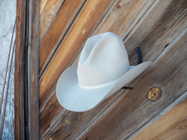 Cowboy Horseshoe Hat Rack black