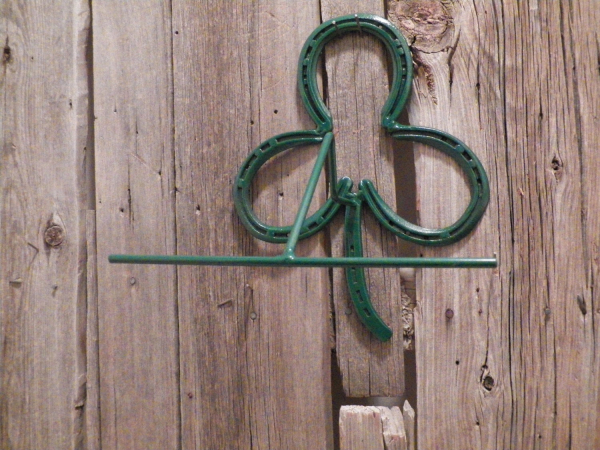 Shamrock Horseshoe Cowboy Hat Rack