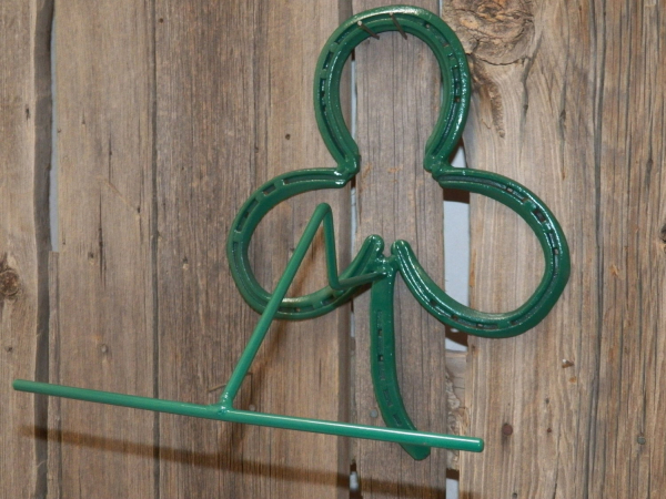 Shamrock Horseshoe Cowboy Hat Rack