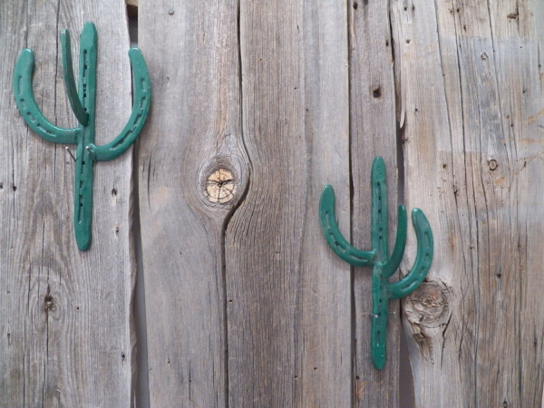 Horseshoe  Cactus Coat Hook
