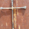Horseshoe Nail Cross Large