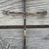 Horseshoe Nail Cross Large