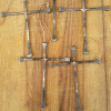 Five Horseshoe Nail Crosses Large for one price