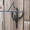 Horseshoe Cactus Hat Rack Coat Hook Combination