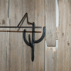 Horseshoe Cactus Hat Rack Coat Hook Combination